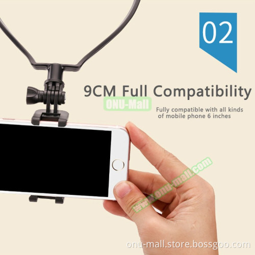 New Arrival Plastic Handsfree Neck Mobile Phone Holder for Video Football Match